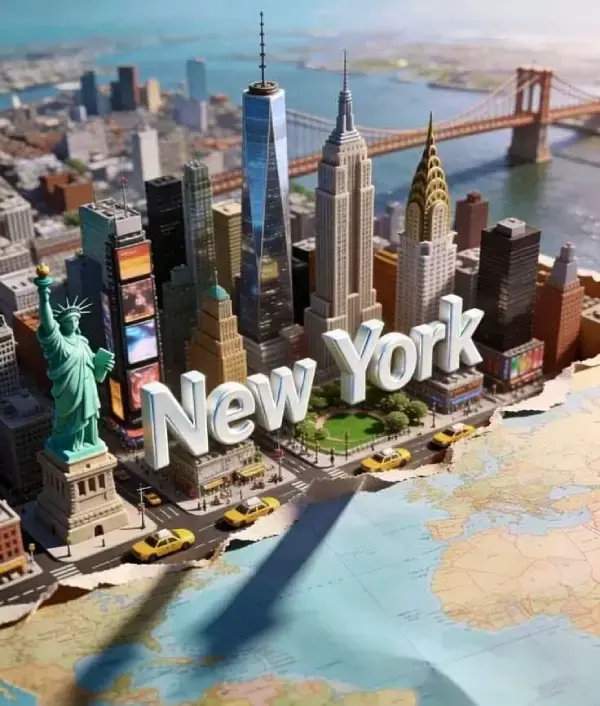 New York to Delhi